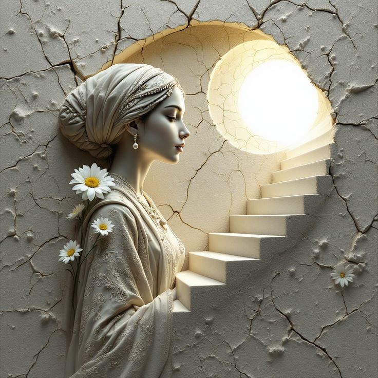 3D wall art design in living room